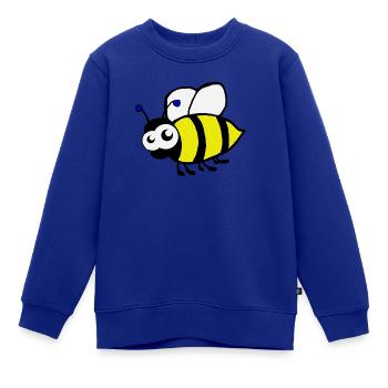 Hummel - Kinder Premium Organic Sweatshirt - Royalblau - Vorne - AI Model Kid Female (0cm)