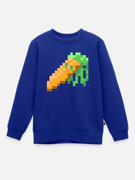Möhre - Kinder Premium Organic Sweatshirt - Royalblau