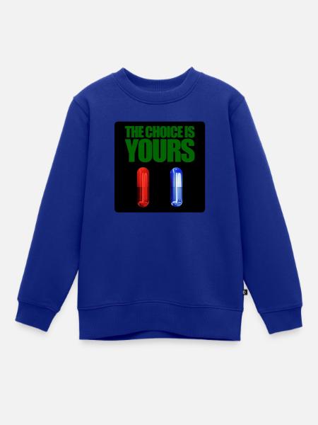 Matrix rote oder blaue Pille - Kinder Premium Organic Sweatshirt - Royalblau