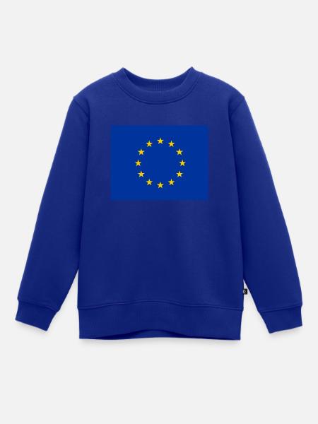 Flagge der Europäischen Union - Kinder Premium Organic Sweatshirt - Royalblau