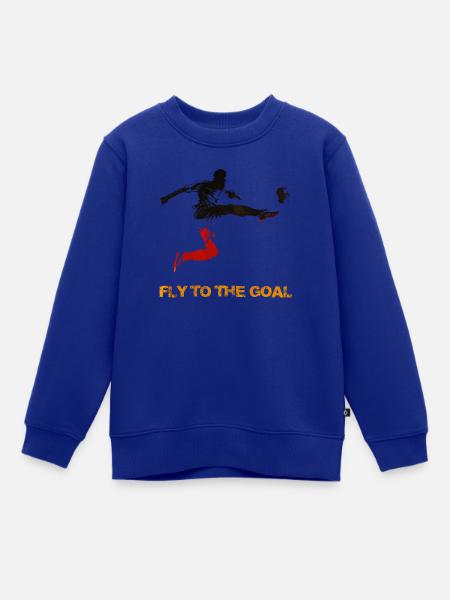 Fußball Fußball - Kinder Premium Organic Sweatshirt - Royalblau