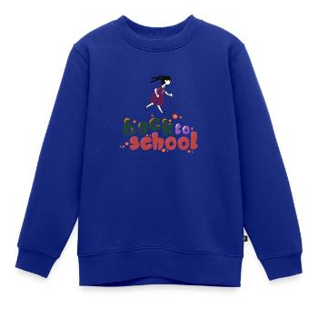 Zurück zur Schule - Kinder Premium Organic Sweatshirt - Royalblau - Vorne - AI Model Kid Female (0cm)