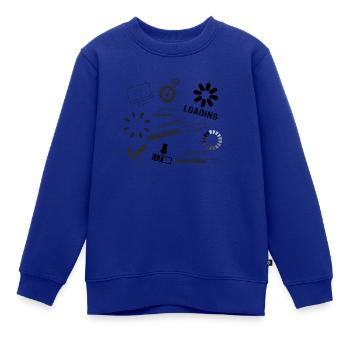 Laden. Last. - Kinder Premium Organic Sweatshirt - Royalblau - Vorne - AI Model Kid Female (0cm)