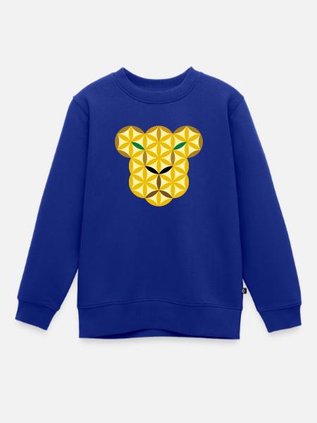 Löwenjunges des Lebens Gr/E - Kinder Premium Organic Sweatshirt - Royalblau