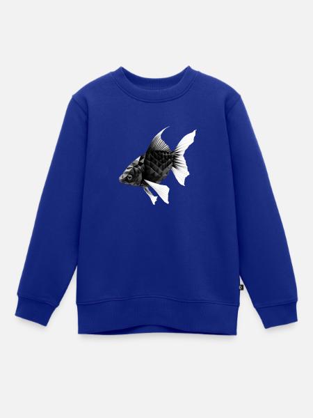 KOI - Kinder Premium Organic Sweatshirt - Royalblau