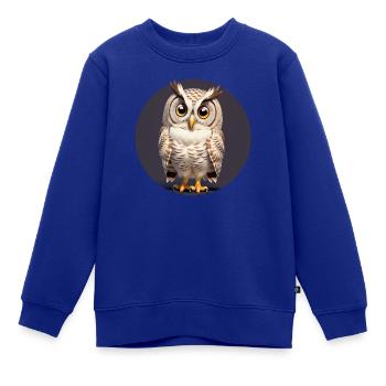 Kleiner Kauz - Kinder Premium Organic Sweatshirt - Royalblau - Vorne - AI Model Kid Female (0cm)