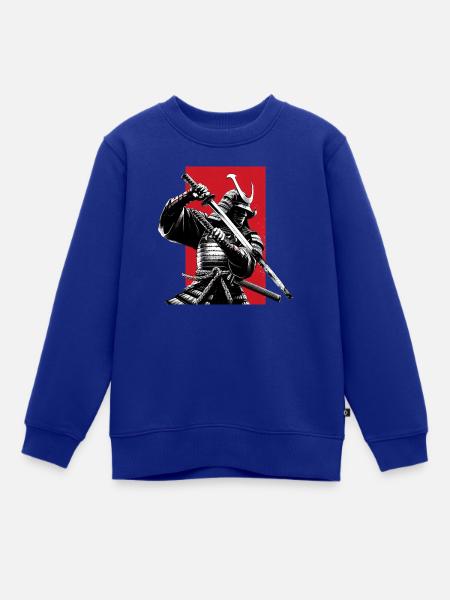 Samurai - Kinder Premium Organic Sweatshirt - Royalblau