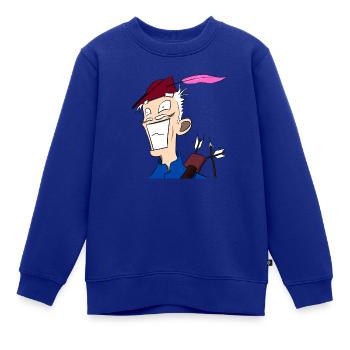 Robin Hood - Kinder Premium Organic Sweatshirt - Royalblau - Vorne - AI Model Kid Female (0cm)