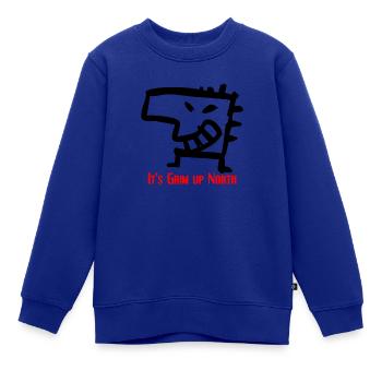 Grim klein - Kinder Premium Organic Sweatshirt - Royalblau - Vorne - AI Model Kid Female (0cm)