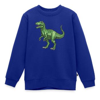 Allosaurus-Dinosaurier - andere Eidechse - Kinder Premium Organic Sweatshirt - Royalblau - Vorne - AI Model Kid Female (0cm)