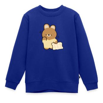 Schläfriger Hase - Kinder Premium Organic Sweatshirt - Royalblau - Vorne - AI Model Kid Female (0cm)