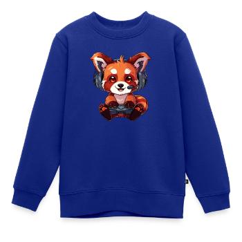 Red Panda Gaming Roter Panda Kleiner Panda - Kinder Premium Organic Sweatshirt - Royalblau - Vorne - AI Model Kid Female (0cm)