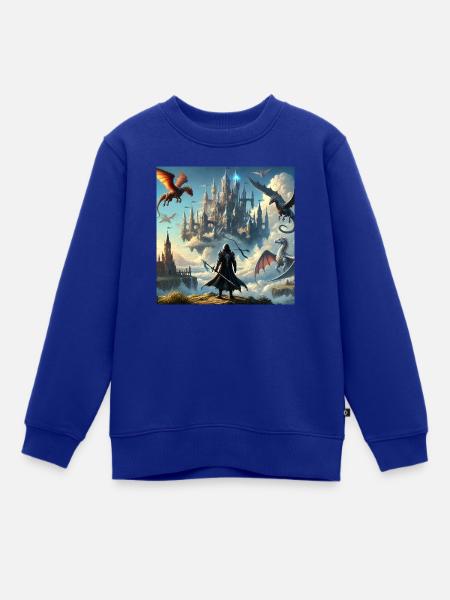 Rising - Kinder Premium Organic Sweatshirt - Royalblau