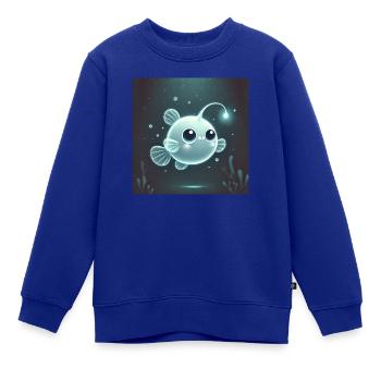 Anglerfisch - Baby - Kinder Premium Organic Sweatshirt - Royalblau - Vorne - AI Model Kid Female (0cm)