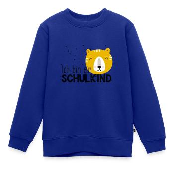 Einschulung, Schule, Schulkind, Kind, ABC-Schütze, - Kinder Premium Organic Sweatshirt - Royalblau - Vorne - AI Model Kid Female (0cm)