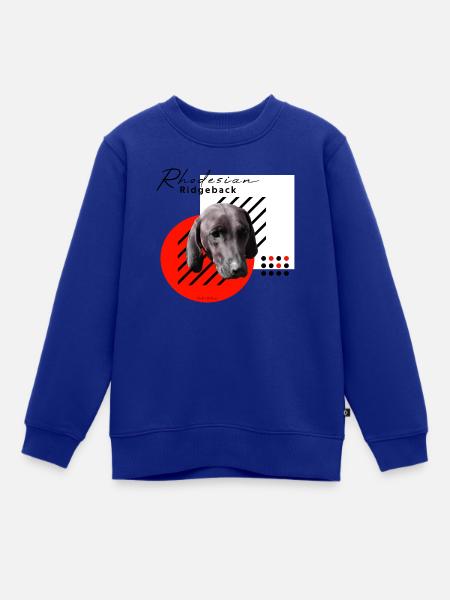 RR / Rhodesian Ridgeback - Kinder Premium Organic Sweatshirt - Royalblau