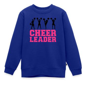 Cheerleader - Kinder Premium Organic Sweatshirt - Royalblau - Vorne - AI Model Kid Female (0cm)