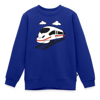 Hochgeschwindigkeitszug - Kinder Premium Organic Sweatshirt - Royalblau - Vorne - AI Model Kid Female (0cm)
