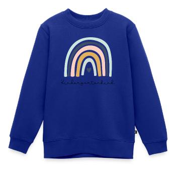 Kindergartenkind - Kinder Premium Organic Sweatshirt - Royalblau - Vorne - AI Model Kid Female (0cm)