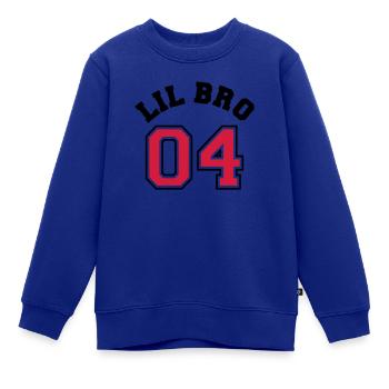 Lil Bro 04 - Kleinerer Bruder - Geschwister Kind - Kinder Premium Organic Sweatshirt - Royalblau - Vorne - AI Model Kid Female (0cm)