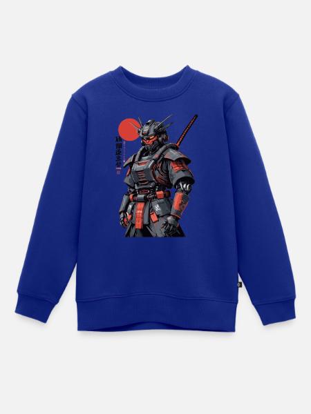 Samurai-Roboter - Kinder Premium Organic Sweatshirt - Royalblau