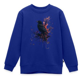 Mystischer Vogel - Kinder Premium Organic Sweatshirt - Royalblau - Vorne - AI Model Kid Female (0cm)