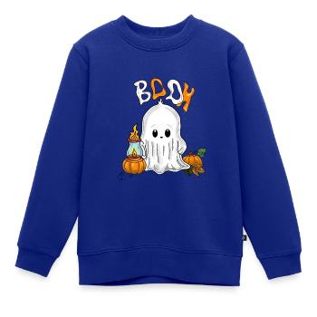 Gespenst - Kinder Premium Organic Sweatshirt - Royalblau - Vorne - AI Model Kid Female (0cm)