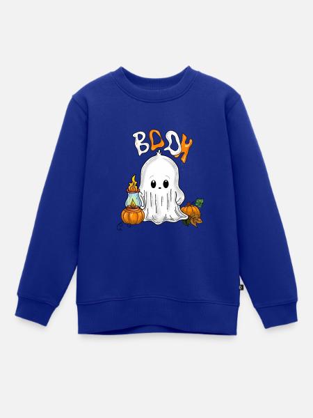 Gespenst - Kinder Premium Organic Sweatshirt - Royalblau