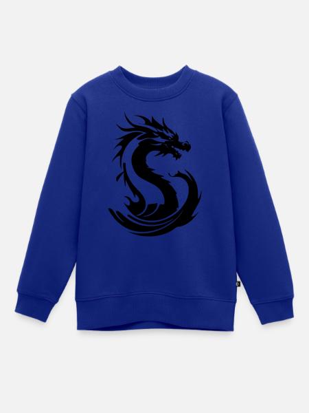 Drache - Kinder Premium Organic Sweatshirt - Royalblau