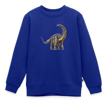 T-Rex World Dinosaurier Apatosaurus - Kinder Premium Organic Sweatshirt - Royalblau - Vorne - AI Model Kid Female (0cm)