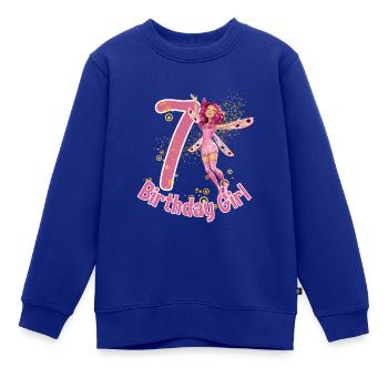 Mia and me 7. Geburtstag Geburtstagsgeschenk - Kinder Premium Organic Sweatshirt - Royalblau - Vorne - AI Model Kid Female (0cm)