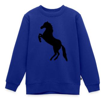 Pferd - Pferde - Kinder Premium Organic Sweatshirt - Royalblau - Vorne - AI Model Kid Female (0cm)