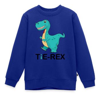 Tie Rex - Kinder Premium Organic Sweatshirt - Royalblau - Vorne - AI Model Kid Female (0cm)