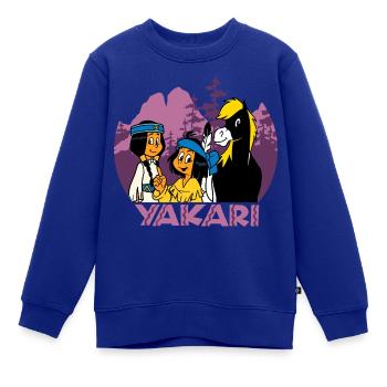 Yakaris besten Freunde - Kinder Premium Organic Sweatshirt - Royalblau - Vorne - AI Model Kid Female (0cm)