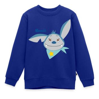 KiKA-Baumhaus mit Fidi Gesicht - Kinder Premium Organic Sweatshirt - Royalblau - Vorne - AI Model Kid Female (0cm)