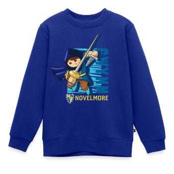 Playmobil Novelmore Charakter Gwynn - Kinder Premium Organic Sweatshirt - Royalblau - Vorne - AI Model Kid Female (0cm)