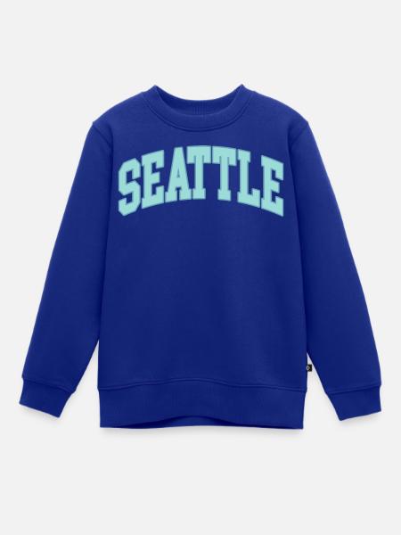 Seattle - Kinder Premium Organic Sweatshirt - Royalblau