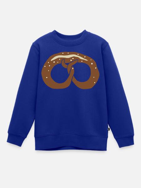 Brezel - Kinder Premium Organic Sweatshirt - Royalblau