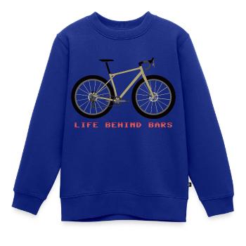 GRAVELBIKE Life Behind Bars Radfahren Bikes - Kinder Premium Organic Sweatshirt - Royalblau - Vorne - AI Model Kid Female (0cm)