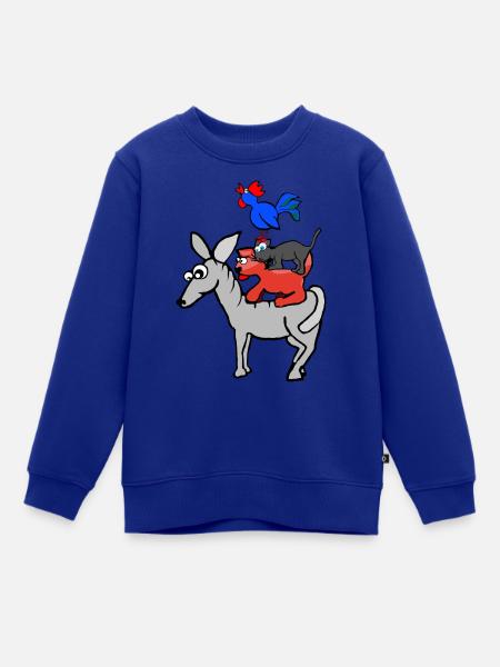 Die Bremer Stadtmusikanten - Kinder Premium Organic Sweatshirt - Royalblau
