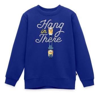 Minions Carl Und Phil Durchhalten - Kinder Premium Organic Sweatshirt - Royalblau - Vorne - AI Model Kid Female (0cm)