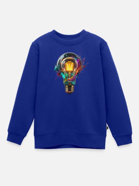 Idee - Kinder Premium Organic Sweatshirt - Royalblau