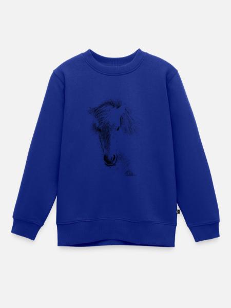 Islandpferd - Kinder Premium Organic Sweatshirt - Royalblau