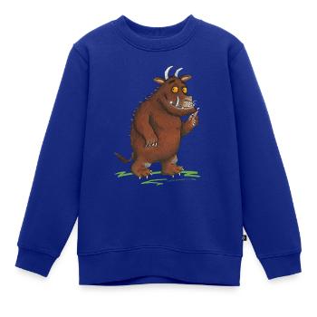 Der Grüffelo - Kinder Premium Organic Sweatshirt - Royalblau - Vorne - AI Model Kid Female (0cm)