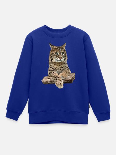 Luchs - Kinder Premium Organic Sweatshirt - Royalblau