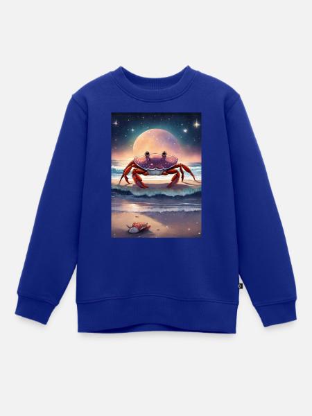 Sternzeichen Krebs - Kinder Premium Organic Sweatshirt - Royalblau