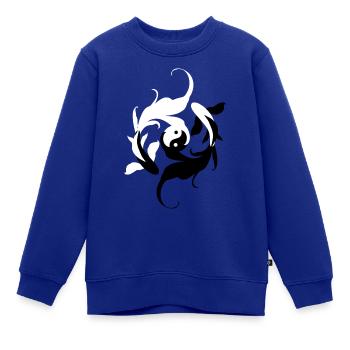 Harmonie der Karpfen - Kinder Premium Organic Sweatshirt - Royalblau - Vorne - AI Model Kid Female (0cm)