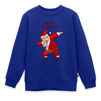 Merry christmas-Papa Noel - santa claus - Kinder Premium Organic Sweatshirt - Royalblau - Vorne - AI Model Kid Female (0cm)