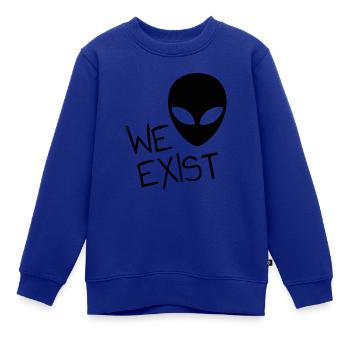 Ästhetischer Alien - Kinder Premium Organic Sweatshirt - Royalblau - Vorne - AI Model Kid Female (0cm)