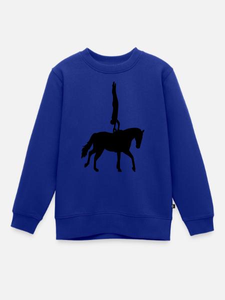 Voltigieren - Kinder Premium Organic Sweatshirt - Royalblau